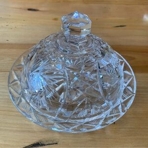 Vintage American Eleanor Crystal Butter Dish